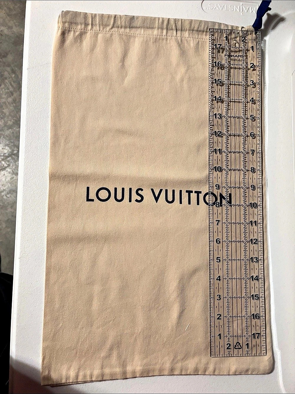 Louis Vuitton Drawstring Dust Bag Beige